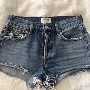 Agolde Parker Jean Shorts Lowkey 25 EUC